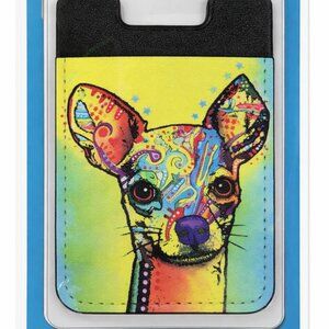 Enjoy It LLC, Chihuahua Phone Pocket by Dean Russo – Stick-On Card Holder – New